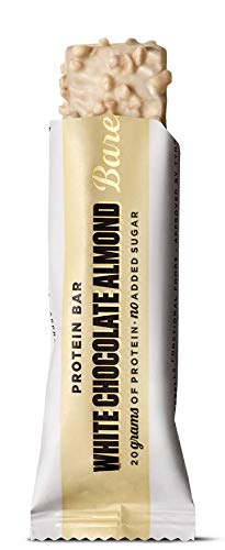 Barritas de proteínas Barebells White Chocolate Almond 12 x 55g, rica en proteínas, baja en carbohidratos y en azúcar, 20g proteína por barrita Barritas de proteínas Barebells White Chocolate Almond 12 x 55g, rica en proteínas, baja en carbohidratos y en azúcar, 20g proteína por barrita