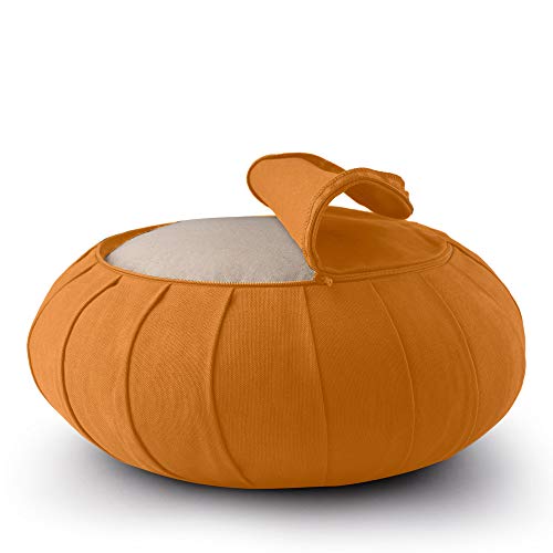 basaho Classic Zafu Cojín de Meditación | Algodón Orgánico (Certificación Gots) | Cáscara de Trigo Sarraceno | Funda Extraíble Lavable (Mango) basaho Classic Zafu Cojín de Meditación | Algodón Orgánico (Certificación Gots) | Cáscara de Trigo Sarraceno | Funda Extraíble Lavable (Mango)