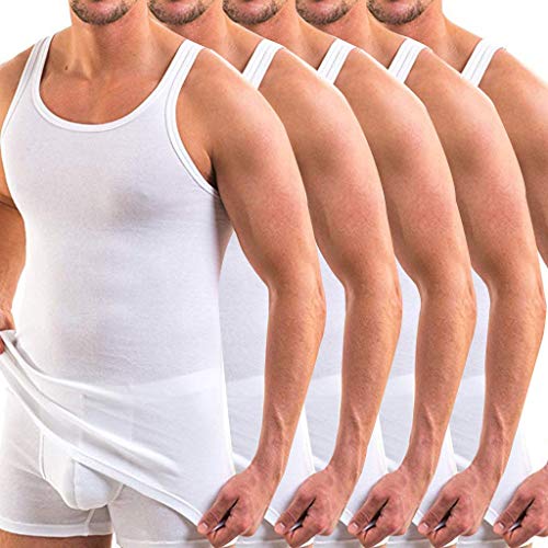 Bascar - Chándal para Hombre, chándal para Hombre, Chaleco, Chaleco, Chaleco, Ropa Deportiva, Deporte, Gimnasio, Outfit, Traje de Ocio Blanco L Bascar - Chándal para Hombre, chándal para Hombre, Chaleco, Chaleco, Chaleco, Ropa Deportiva, Deporte, Gimnasio, Outfit, Traje de Ocio Blanco L
