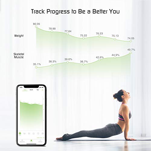 Báscula de Baño Digital Báscula Inteligente Báscula Grasa Corporal Bluetooth, Wireless Báscula Analizar Más de 13 Funciones, Monitores de Composición Corporal Máximo 180 kg para Andriod e iOS (Negro) Báscula de Baño Digital Báscula Inteligente Báscula Grasa Corporal Bluetooth, Wireless Báscula Analizar Más de 13 Funciones, Monitores de Composición Corporal Máximo 180 kg para Andriod e iOS (Negro)