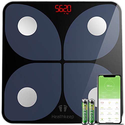 Báscula de Baño Digital Báscula Inteligente Báscula Grasa Corporal Bluetooth, Wireless Báscula Analizar Más de 13 Funciones, Monitores de Composición Corporal Máximo 180 kg para Andriod e iOS (Negro) Báscula de Baño Digital Báscula Inteligente Báscula Grasa Corporal Bluetooth, Wireless Báscula Analizar Más de 13 Funciones, Monitores de Composición Corporal Máximo 180 kg para Andriod e iOS (Negro)
