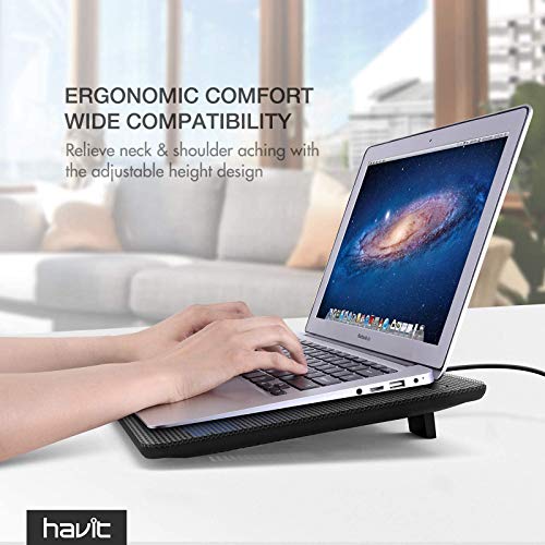 Base de Refrigeracion Portatil Ventilador gaming cooler HAVIT HV-F2056 Refrigeracion Gaming de 15,6 a 17 Pulgadas con Puerto USB (Azul) Base de Refrigeracion Portatil Ventilador gaming cooler HAVIT HV-F2056 Refrigeracion Gaming de 15,6 a 17 Pulgadas con Puerto USB (Azul)