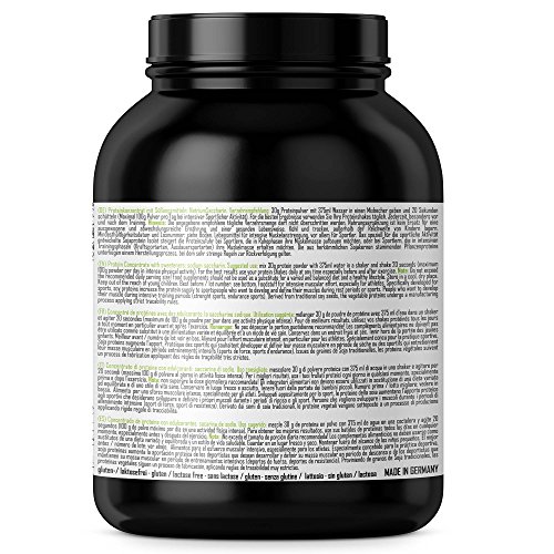 baseXnutrition, VEGAN Protein, proteínas vegetarianas la base vegana para una óptima mantenimiento muscular y la construcción de músculo, 1000g vainilla