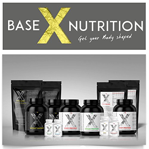 baseXnutrition, WEIGHT GAINER, la base para el aumento de peso óptimo, la masa muscular y la construcción de músculo, 1000g bolsa vainilla