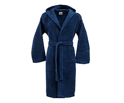 Bassetti - Albornoz con capucha para hombre/mujer, disponible en varias tallas y colores, 100% algodón