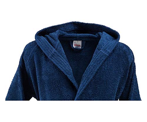 Bassetti - Albornoz con capucha para hombre/mujer, disponible en varias tallas y colores, 100% algodón