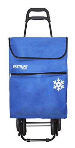 Bastilipo Julia Azul Oceano Carro de la Compra 4 Ruedas Plegables oceano-Bastilipo-50 litros de Capacidad con Bolsa termica y Bolsillo Interior, 50 litros Bastilipo Julia Azul Oceano Carro de la Compra 4 Ruedas Plegables oceano-Bastilipo-50 litros de Capacidad con Bolsa termica y Bolsillo Interior, 50 litros
