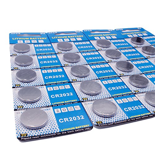 Batería de Litio CR2032 3V, botón electrónico de la célula de la Moneda para los Relojes de Las calculadoras de los Juguetes (20 Pilas)