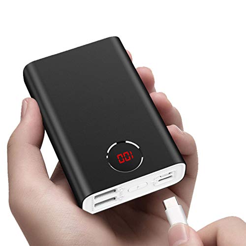 Bateria Externa 20000Mah, Alta Capacidad Power Bank con Pantalla Digital LED, 2 Salidas Cargador Portatil para iPhone Samsung Xiaomi Huawei iPad Tableta 2021 Versión