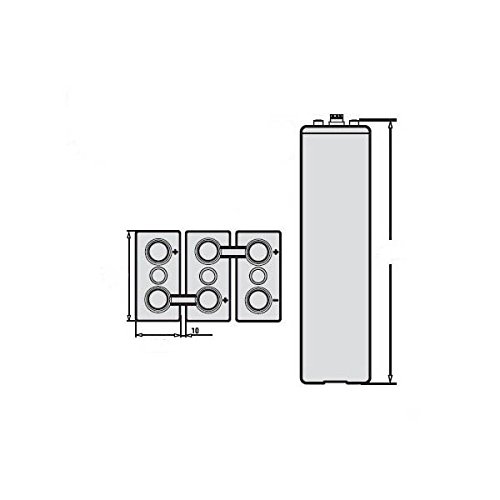 Baterías solar fotovoltaicos 6 unidad TAB 3 TOPzS 265-345AH 2V vida diseñada Mas de 15 años