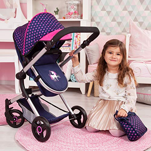 Bayer Design 18454Aa Cochecito de Muñecas "Neo Vario" Combolso Cambiador, Convertible, Plegable, Azul / Rosa Bayer Design 18454Aa Cochecito de Muñecas "Neo Vario" Combolso Cambiador, Convertible, Plegable, Azul / Rosa