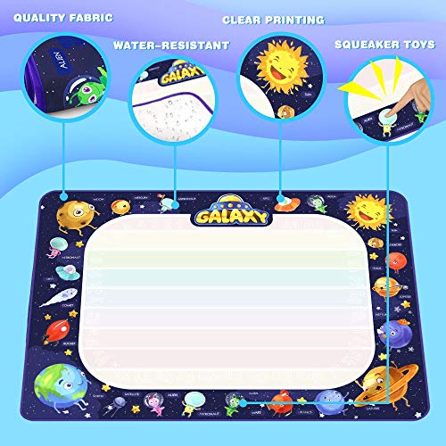 Baztoy Agua Dibujo Pintura Pizarra, Doodle Alfombra Mágica(100x70CM),Agua Doodle Estera de Agua Doodle Juguetes para Niñas 2 3 4 5 6 7 8 Años, Juguete Educativo Regalos Cumpleaños Navidad Baztoy Agua Dibujo Pintura Pizarra, Doodle Alfombra Mágica(100x70CM),Agua Doodle Estera de Agua Doodle Juguetes para Niñas 2 3 4 5 6 7 8 Años, Juguete Educativo Regalos Cumpleaños Navidad
