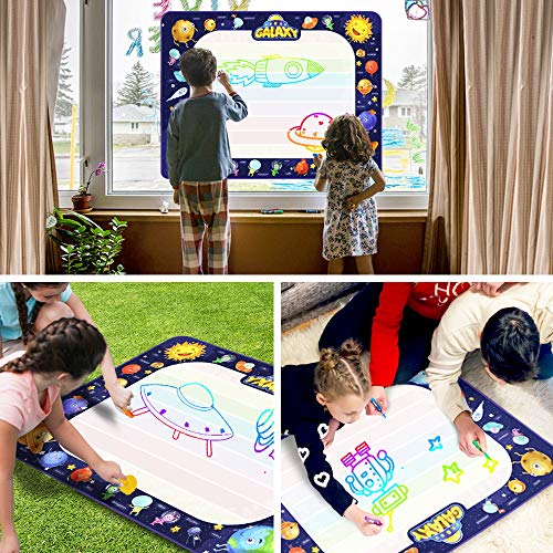 Baztoy Agua Dibujo Pintura Pizarra, Doodle Alfombra Mágica(100x70CM),Agua Doodle Estera de Agua Doodle Juguetes para Niñas 2 3 4 5 6 7 8 Años, Juguete Educativo Regalos Cumpleaños Navidad Baztoy Agua Dibujo Pintura Pizarra, Doodle Alfombra Mágica(100x70CM),Agua Doodle Estera de Agua Doodle Juguetes para Niñas 2 3 4 5 6 7 8 Años, Juguete Educativo Regalos Cumpleaños Navidad