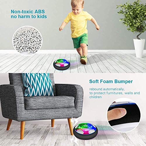 Baztoy Balón Fútbol Flotant, Recargable Pelota Futbol con Protectores de Espuma Suave y Luces LED, Balones Futbol Juguete Niños 3 4 5 6 7 8 9 10 11 12 Años, Air Power Soccer para Regalos Cumpleaños Baztoy Balón Fútbol Flotant, Recargable Pelota Futbol con Protectores de Espuma Suave y Luces LED, Balones Futbol Juguete Niños 3 4 5 6 7 8 9 10 11 12 Años, Air Power Soccer para Regalos Cumpleaños