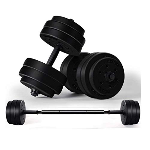 BBZZ Mancuerna multifuncional desmontable para interiores o para fitness, pesas ajustables para el hogar, equipo de gimnasio (tamaño: 20 kg (10 kg x 2) BBZZ Mancuerna multifuncional desmontable para interiores o para fitness, pesas ajustables para el hogar, equipo de gimnasio (tamaño: 20 kg (10 kg x 2)