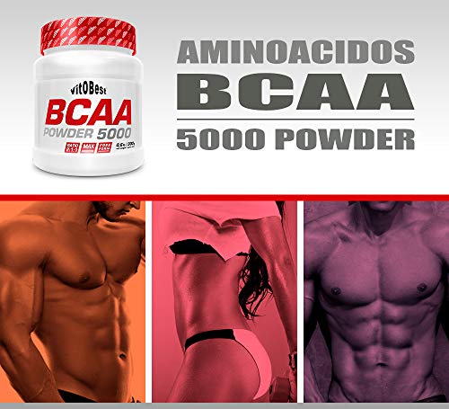 BCAA 5000 Powder - Aminoácidos Ramificados en Polvo y Cápsulas BCAA - Fuerte Recuperador Muscular - Suplementos Deportivos - Vitobest (Neutro, 300 Tablets) (Cola, 300g)
