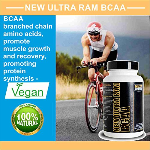 BCAA Aminoácidos Ramificados 200 Tabletas Mejoradas con HMB y Arginine AKG Fortalecimiento y Recuperación de la Masa Muscular Valina Leucina Isoleucina Suplementos Ciclismo Bodybuilding New Ultra Ram