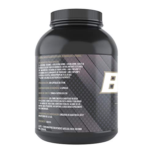 BCAA con Vitaminas B2 B6 | Suplemento Deportivo | 240 Cápsulas- Qualnat BCAA con Vitaminas B2 B6 | Suplemento Deportivo | 240 Cápsulas- Qualnat
