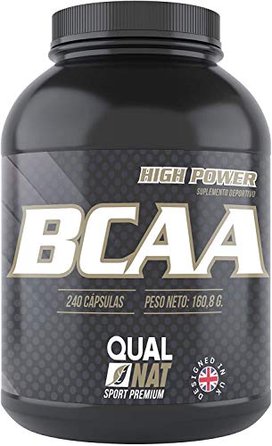 BCAA con Vitaminas B2 B6 | Suplemento Deportivo | 240 Cápsulas- Qualnat BCAA con Vitaminas B2 B6 | Suplemento Deportivo | 240 Cápsulas- Qualnat