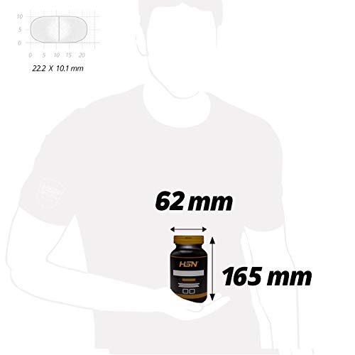 BCAA en Tabletas Evo 2:1:1 de HSN | Aminoácidos Ramificados con Ratio 2:1:1 (Leucina, Valina, Isoleucina) + Vitamina B6 y B12 | Vegano, Sin Gluten, Sin Lactosa, 40 servicios