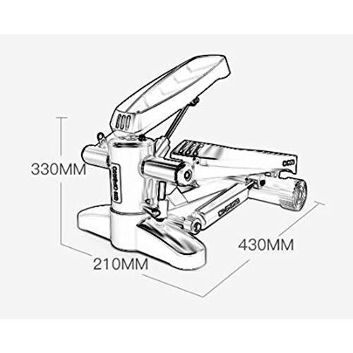 BCCDP Bicicleta Elíptica Stepper Máquina 2 en 1 con LCD Pantalla Multifuncional, Carga -150KG Silencioso Paso Máquina Step Cardio Fitness Maquina de Subir Escaleras Casa (Negro)