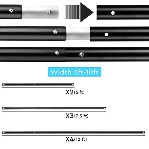BDDFOTO Kit de Soporte de Estante de Fondo Ajustable de 2x3 Metros para Retrato, fotografía de Productos y grabación de Video, con Bolsa de Lona portátil BDDFOTO Kit de Soporte de Estante de Fondo Ajustable de 2x3 Metros para Retrato, fotografía de Productos y grabación de Video, con Bolsa de Lona portátil