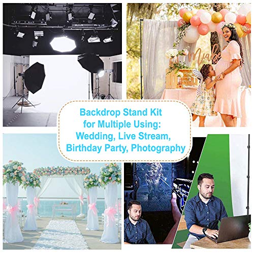 BDDFOTO Kit de Soporte de Estante de Fondo Ajustable de 2x3 Metros para Retrato, fotografía de Productos y grabación de Video, con Bolsa de Lona portátil BDDFOTO Kit de Soporte de Estante de Fondo Ajustable de 2x3 Metros para Retrato, fotografía de Productos y grabación de Video, con Bolsa de Lona portátil