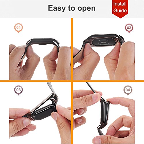 BDIG Correa de Mi Band 3 Mi Band 4 Correas Repuesto para Xiaomi Mi Band 4 Mi Band 3 (diseño de Moda Original) (PU DS, Negro) BDIG Correa de Mi Band 3 Mi Band 4 Correas Repuesto para Xiaomi Mi Band 4 Mi Band 3 (diseño de Moda Original) (PU DS, Negro)