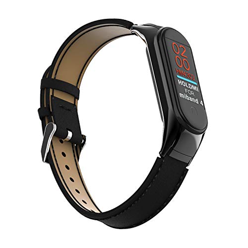 BDIG Correa de Mi Band 3 Mi Band 4 Correas Repuesto para Xiaomi Mi Band 4 Mi Band 3 (diseño de Moda Original) (PU DS, Negro) BDIG Correa de Mi Band 3 Mi Band 4 Correas Repuesto para Xiaomi Mi Band 4 Mi Band 3 (diseño de Moda Original) (PU DS, Negro)