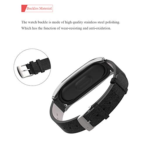 BDIG Correa de Mi Band 5 Mi Band 4 Correas Repuesto para Xiaomi Mi Band 5 Mi Band 3 (diseño de Moda Original) (PU Plus, Negro) BDIG Correa de Mi Band 5 Mi Band 4 Correas Repuesto para Xiaomi Mi Band 5 Mi Band 3 (diseño de Moda Original) (PU Plus, Negro)