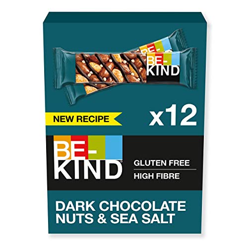 BE-KIND Barrita de Frutos secos con chocolate negro y sal marina, paquete de 12 unidades BE-KIND Barrita de Frutos secos con chocolate negro y sal marina, paquete de 12 unidades