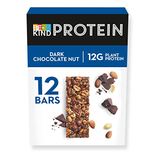 BE KIND Barrita Protein con Frutos secos y chocolate negro, paquete de 12 unidades