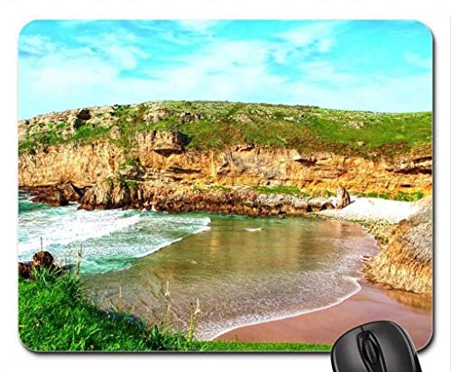 Beach Theme Gaming Mouse Pad, Costa de CANTABRIA, España Mouse Pad, Mousepad