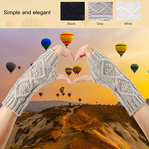 Bearbro Mitones Guantes de invierno para mujeres,Guantes Brazo Manoplas sin dedos Mitones de punto, Calentadores de brazo Mitones Manoplas de punto Bearbro Mitones Guantes de invierno para mujeres,Guantes Brazo Manoplas sin dedos Mitones de punto, Calentadores de brazo Mitones Manoplas de punto