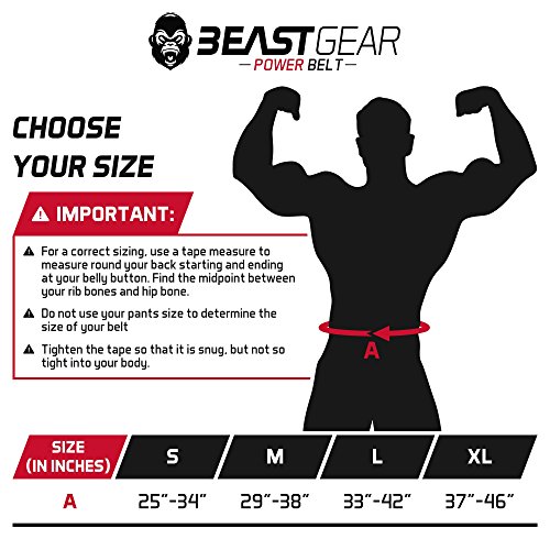Beast Gear Cinturón Halterofilia – Cinturón Lumbar Powerlifting con Doble Hebilla – Cinturón Levantamiento de Peso de Piel Nobuck – 10 cm de Ancho y 10 mm de Grosor - L Beast Gear Cinturón Halterofilia – Cinturón Lumbar Powerlifting con Doble Hebilla – Cinturón Levantamiento de Peso de Piel Nobuck – 10 cm de Ancho y 10 mm de Grosor - L