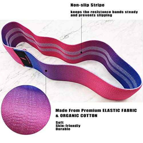 Beautifive Bandas de Resistencia, Cintas Elasticas Musculacion Antideslizantes con Bolsa de Transporte, Las Mejores Bandas Elasticas de Fitness para Piernas, Nalgas y Caderas, Juego de 3