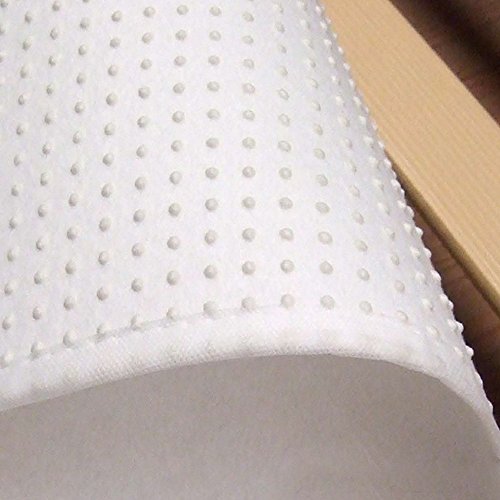 Beautissu Protector somier BEAUTECT embellecedor Cubre somier colchón con Nudos Tex ecológico Siegel Lavable Blanco 90x200 cm