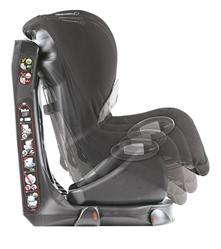 Bébé Confort Axiss Silla infantil giratoria para coche del grupo 1, ajuste extraseguro, reclinable, 9 meses - 4 años, 9 - 18 kg, Triangle Black
