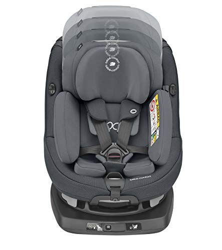 Bebe Confort Axissfix Plus - Asiento de coche Isofix 0-18 kg, giratorio 360°, reclinable, con cojín reductor para recién nacidos sillita para coche Authentic Graphite Bebe Confort Axissfix Plus - Asiento de coche Isofix 0-18 kg, giratorio 360°, reclinable, con cojín reductor para recién nacidos sillita para coche Authentic Graphite