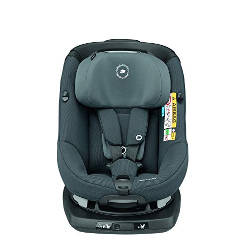 Bebe Confort Axissfix Plus - Silla de coche Isofix 0-18 kg, giratoria 360°, reclinable, homologada I-Size, para niños de 0 a 4 años sillita para coche Authentic Graphite