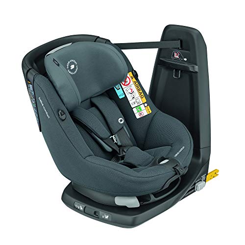 Bebe Confort Axissfix Plus - Silla de coche Isofix 0-18 kg, giratoria 360°, reclinable, homologada I-Size, para niños de 0 a 4 años sillita para coche Authentic Graphite