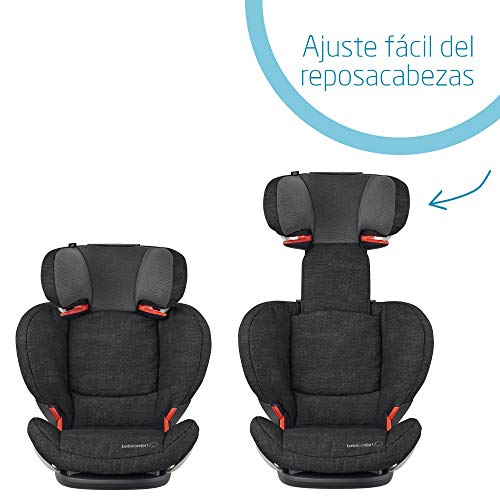 Bébé Confort RodiFix AirProtect Silla de auto 15 36 kg Isofix, Reclinable, Grupo 2/3 para niños de 3,5 a 12 años, Protectores laterales, color Nomad Black