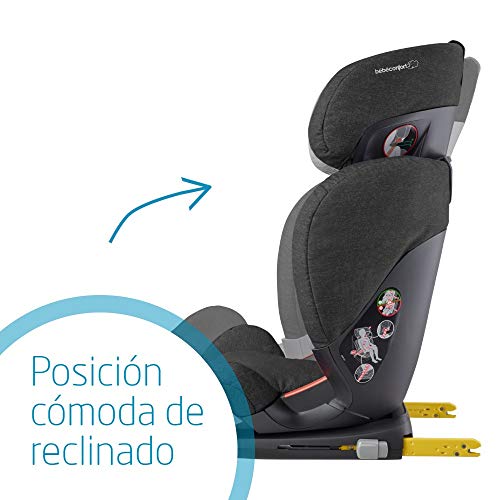 Bébé Confort RodiFix AirProtect Silla de auto 15 36 kg Isofix, Reclinable, Grupo 2/3 para niños de 3,5 a 12 años, Protectores laterales, color Nomad Black