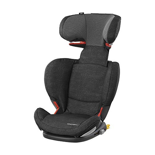 Bébé Confort RodiFix AirProtect Silla de auto 15 36 kg Isofix, Reclinable, Grupo 2/3 para niños de 3,5 a 12 años, Protectores laterales, color Nomad Black