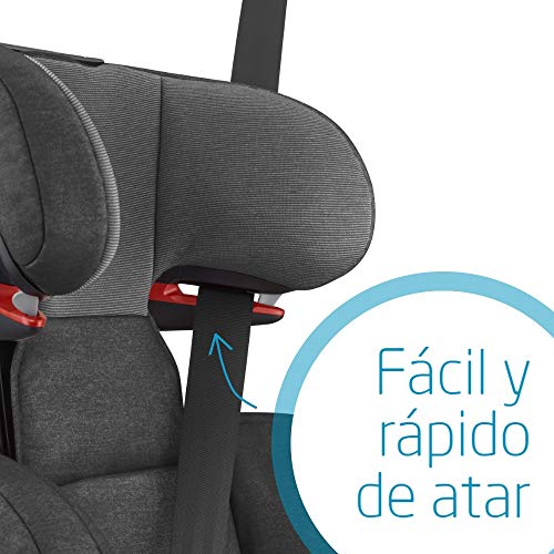 Bébé Confort RodiFix AirProtect Silla de auto 15 36 kg Isofix, Reclinable, Grupo 2/3 para niños de 3,5 a 12 años, Protectores laterales, color Nomad Black