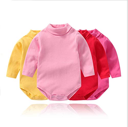 Bebé niño niña Camisa de Manga Larga Mono Cuello Alto Mameluco Ropa de Invierno niño otoño Pijama Capa Superior (Gris, 9-12 Months) Bebé niño niña Camisa de Manga Larga Mono Cuello Alto Mameluco Ropa de Invierno niño otoño Pijama Capa Superior (Gris, 9-12 Months)