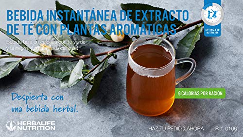 Bebida Instantánea a base de extracto de Té Herbalife con té negro, verde, flor de malva, flor de hibisco y semilla de cardamomo.… (Té Original 100g)