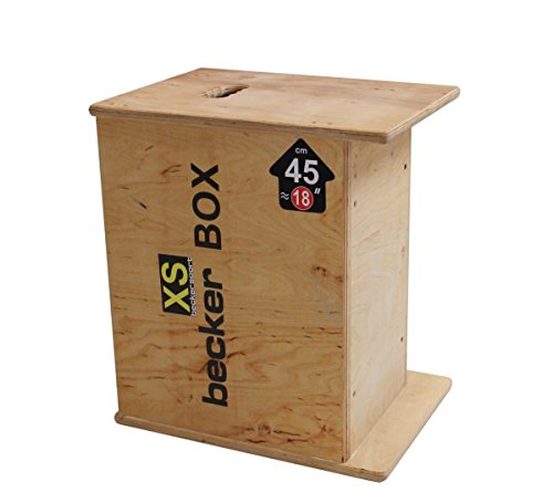 Becker-Sport Germany Becker Box XS - Primero en el mundo, CAJA 5 en 1, (BSG 28951) caja plyo única con 5 alturas de salto