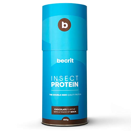 BeCrit | Proteina en Polvo Sin Lactosa, Sin Aceite de Palma | Fácil Digestion | Proteina de Insecto y Vegetal | Batido de Proteinas con Aminoacidos | Sabor Chocolate