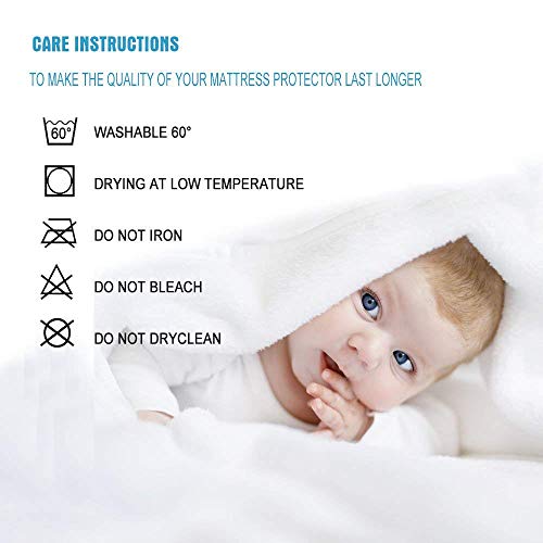 Bedecor Protector de colchón,100% algodón Impermeable,Transpirable 135 x 190 cm Bedecor Protector de colchón,100% algodón Impermeable,Transpirable 135 x 190 cm
